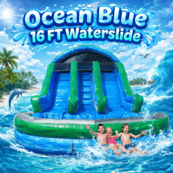 Ocean Blue 16FT Waterslide Rental