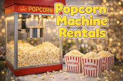 Popcorn Machine Rental includes 50 Free servings