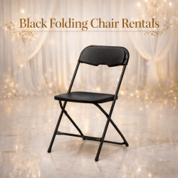 BLACK FOLDING CHAIR RENTAL