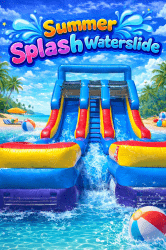 Summer Splash 18'FT  Waterslide Rental