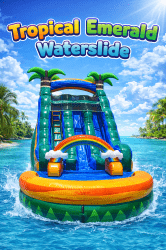 TROPICAL EMERALD DOUBLE  SLIDE (WET & DRY) 16FT